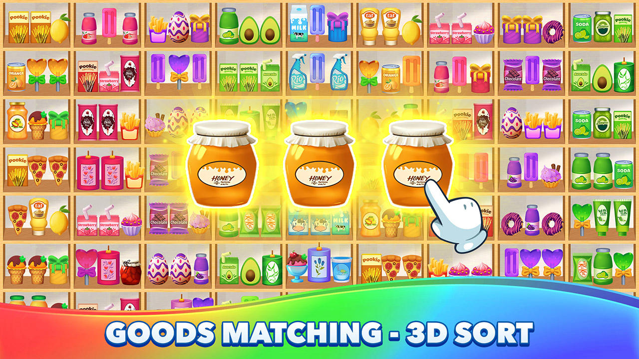 Captura de Tela do Jogo Goods Sort 3D: 3 Matching