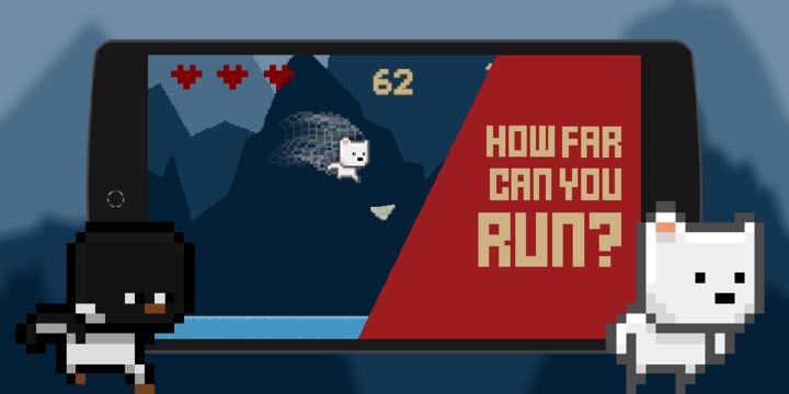 Captura de Tela do Jogo Animal Run - Endless Runner 2D