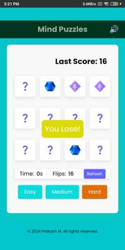 Mind Puzzles 게임 스크린샷