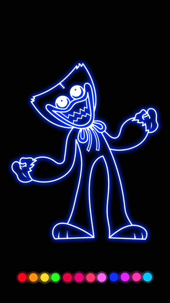 Captura de Tela do Jogo Coloring Wobbly Boy Life Neon