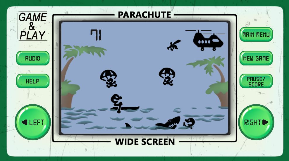 PARACHUTE: 80s arcade games screenshot game