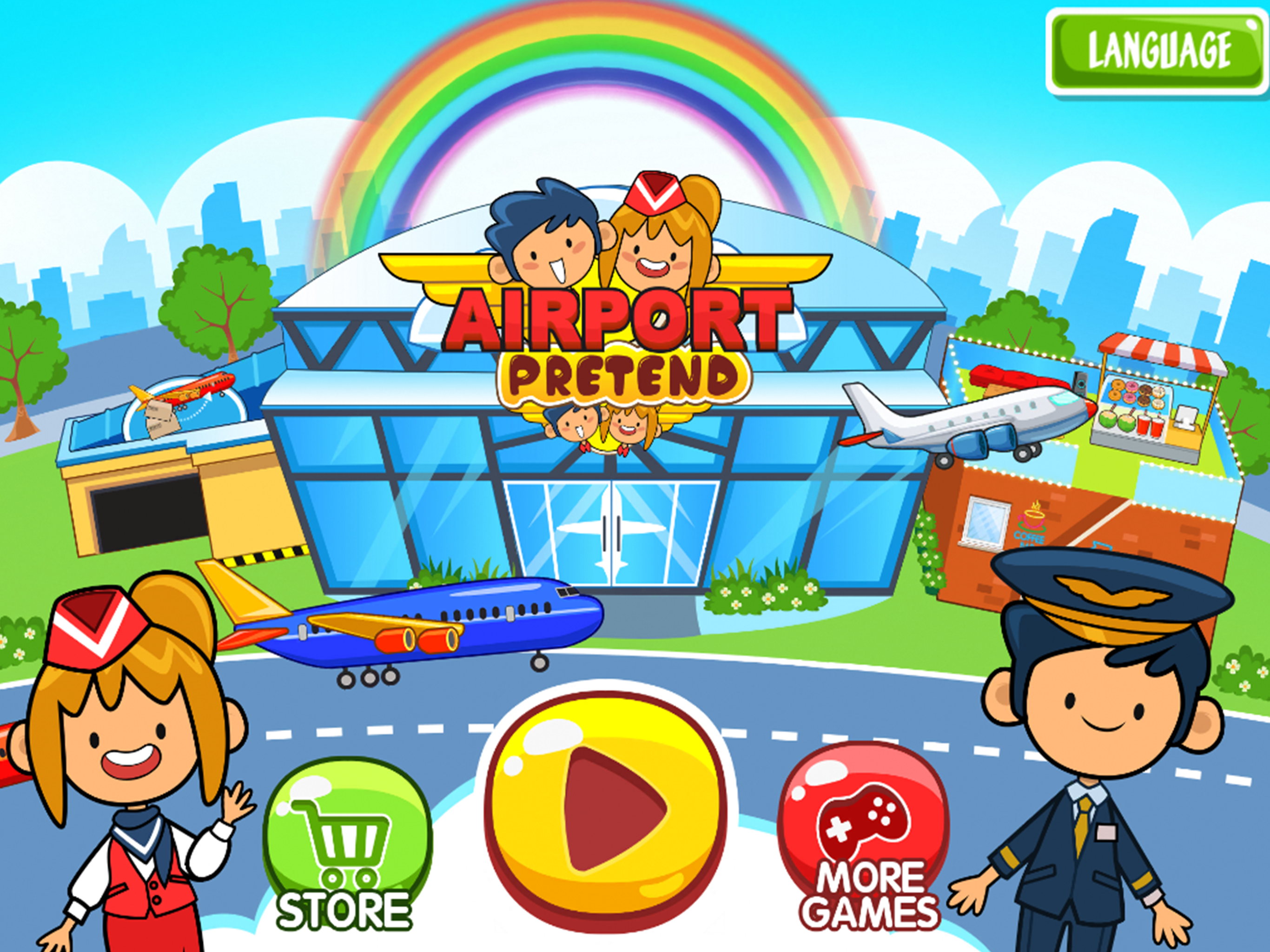 My Pretend Airport Travel Town ภาพหน้าจอเกม