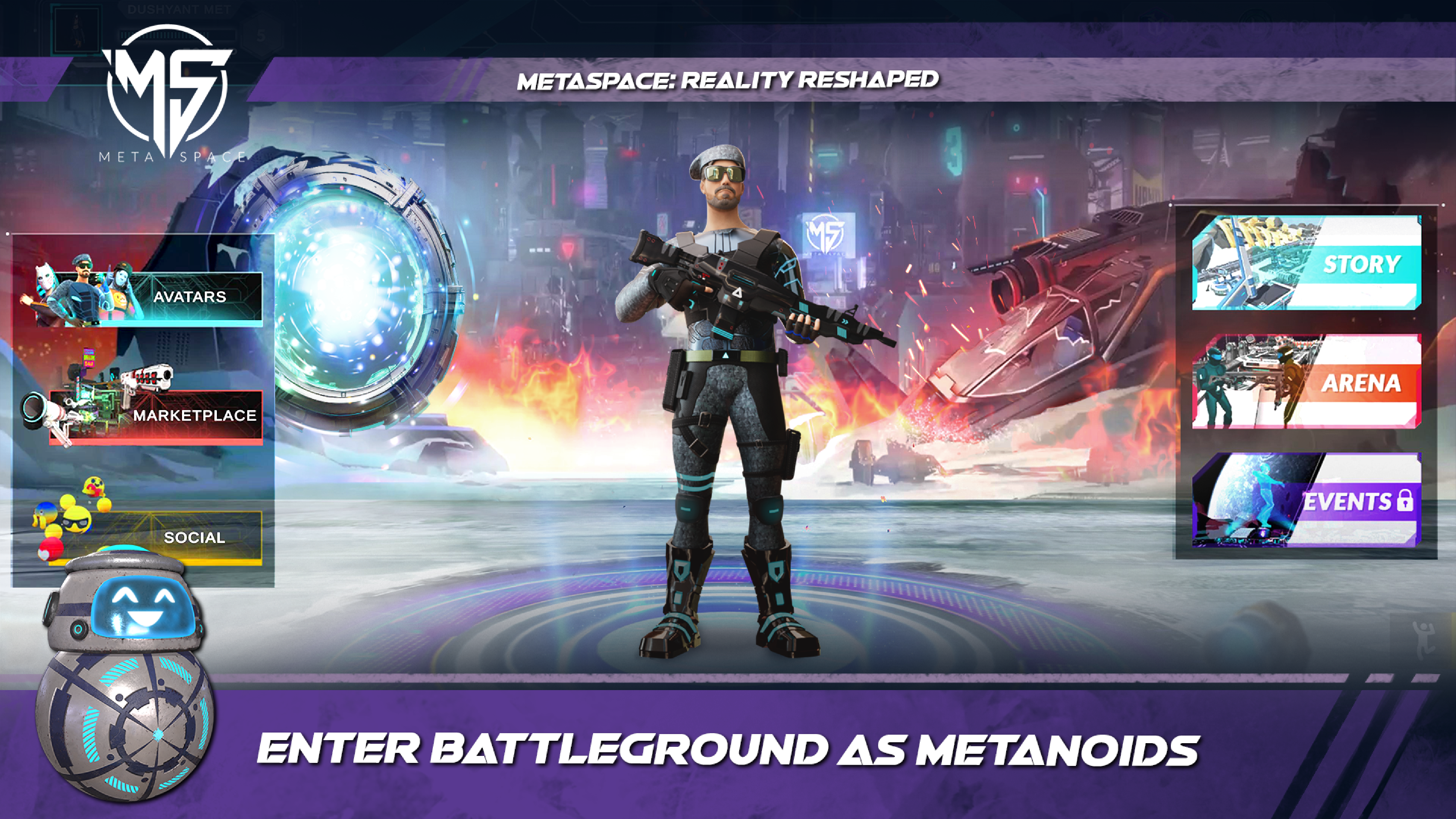 Screenshot of Metaspace Game - Beta Version