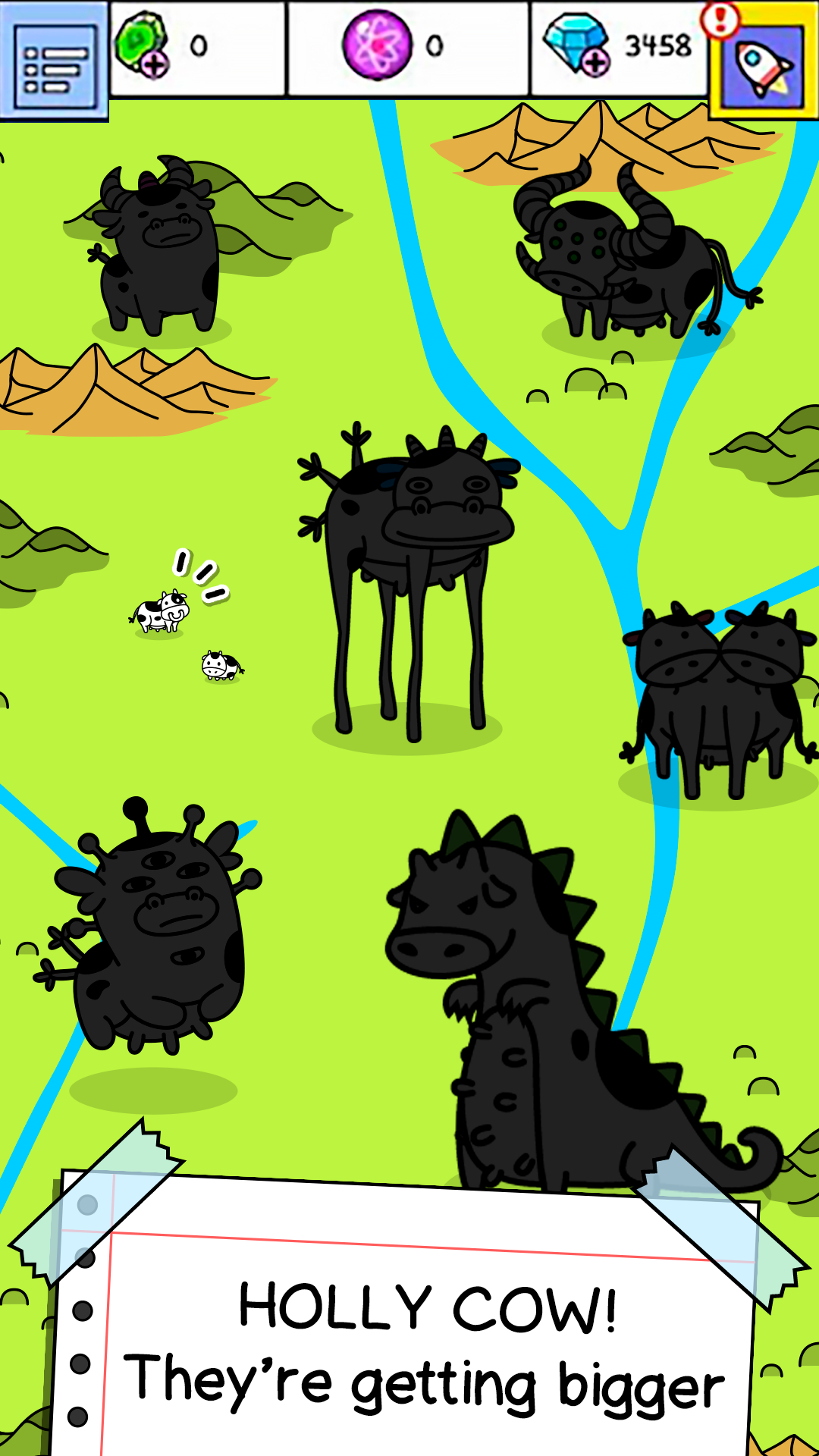 Cow Evolution - Crazy Cow Making Clicker Gameのキャプチャ
