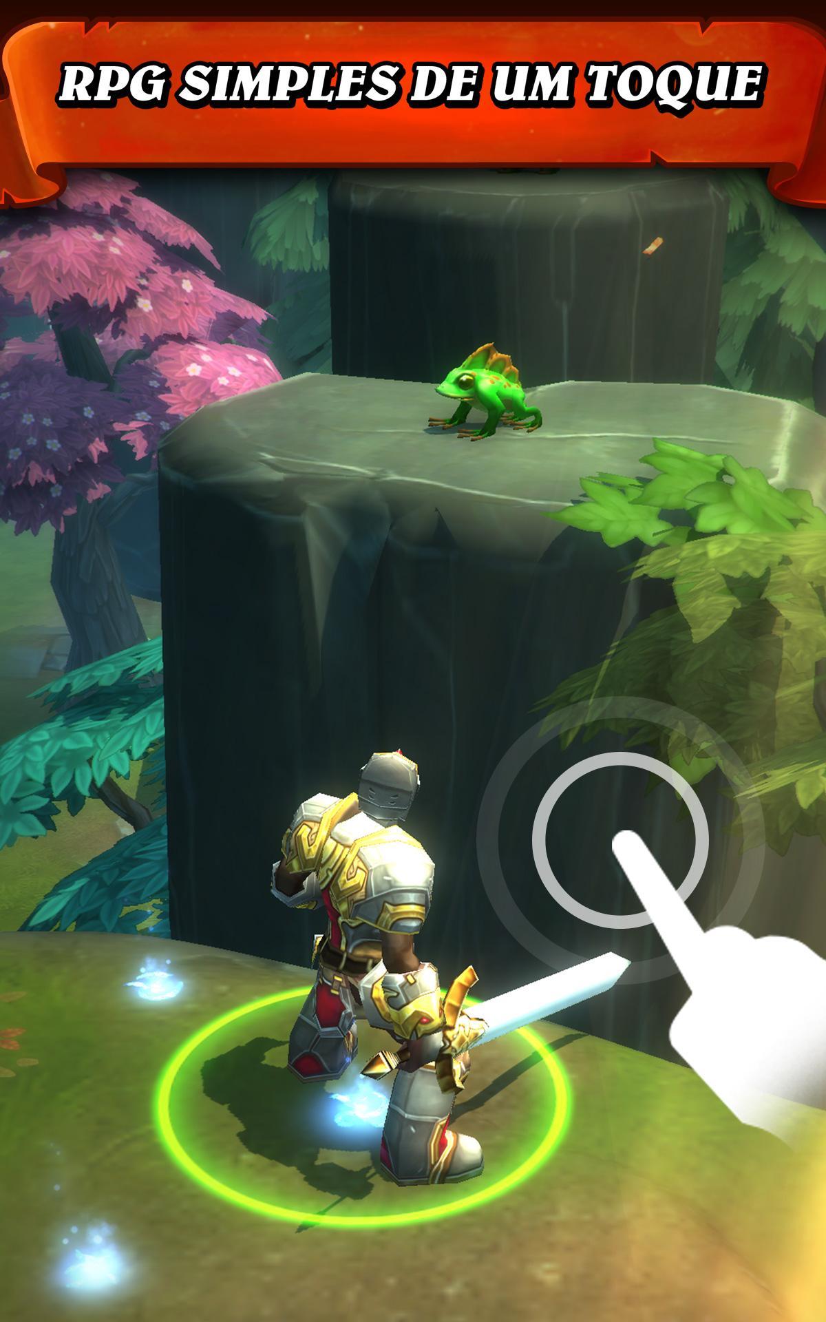 Captura de Tela do Jogo Jump Warrior: Nonstop RPG