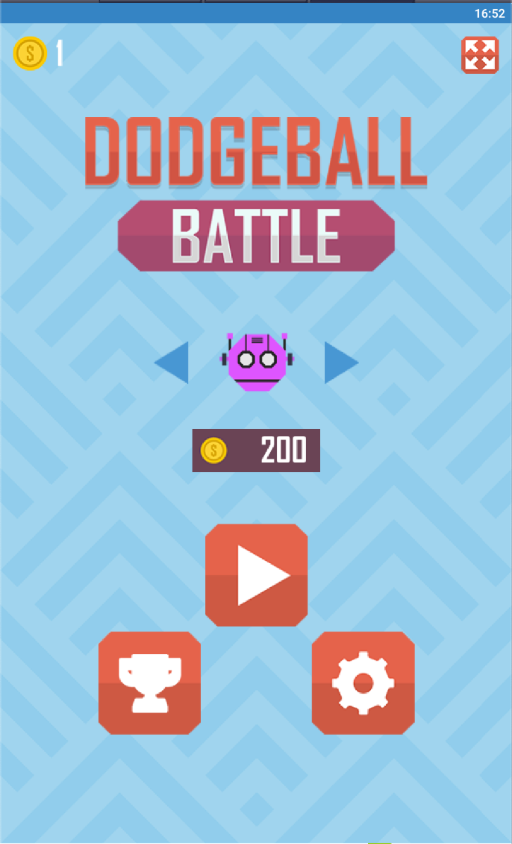 Captura de Tela do Jogo DodgeBall Battle.io