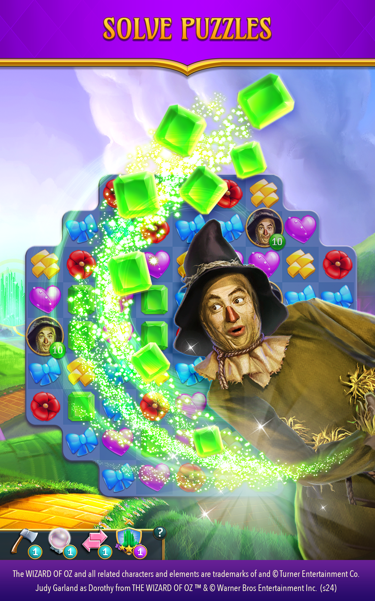 Cuplikan Layar Game The Wizard of Oz Magic Match 3