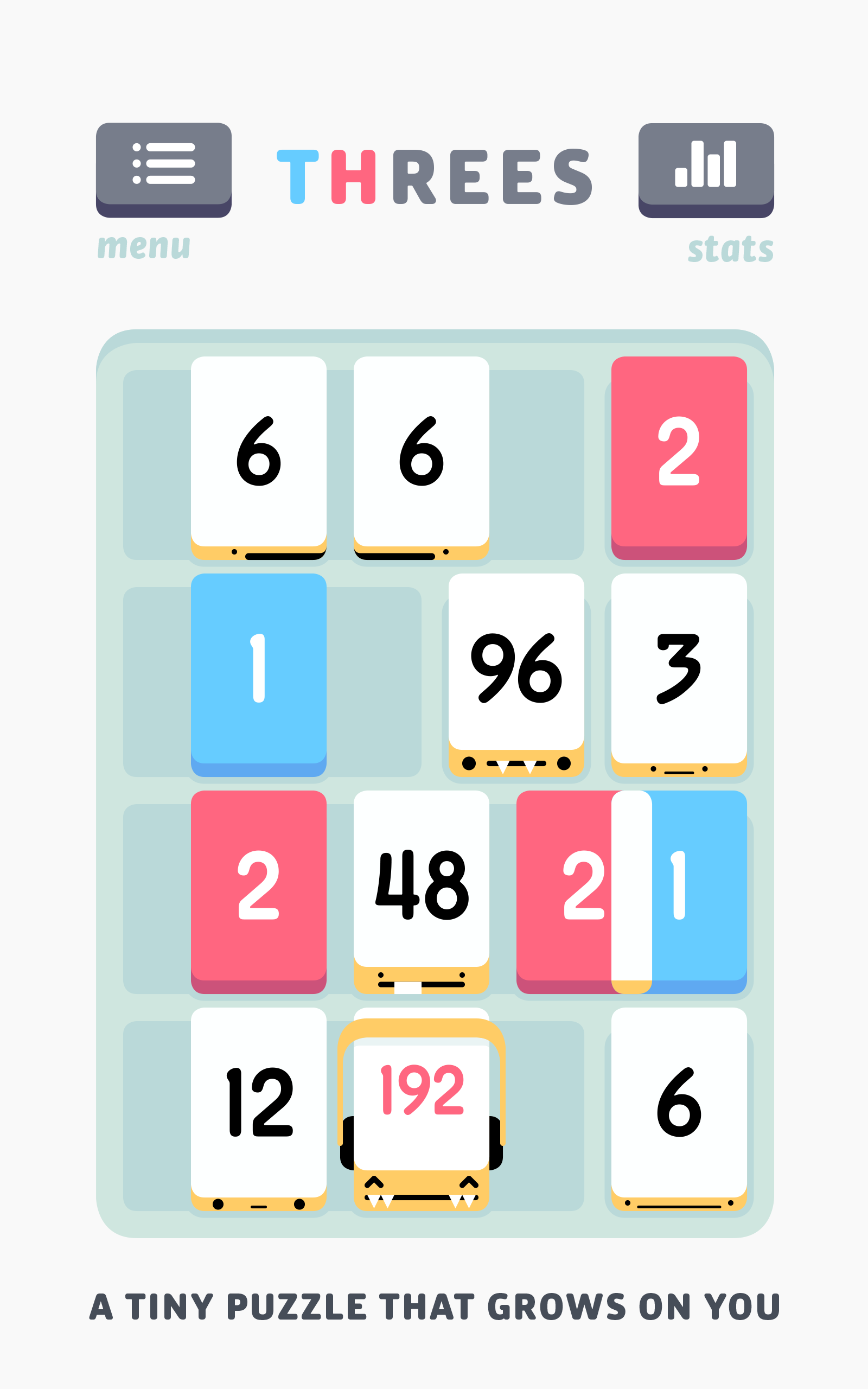 Threes! screenshot game