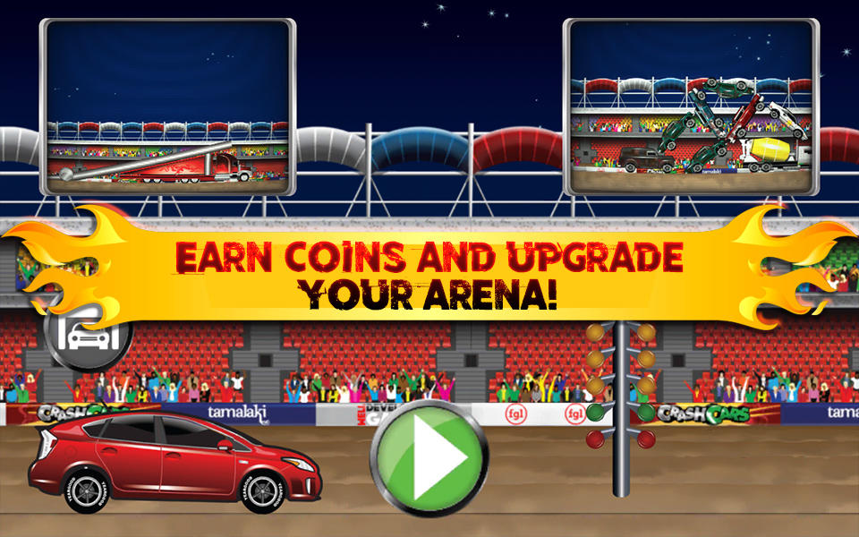 Crash Cars - A Physics Smashing Demolition Derby Game Screenshot