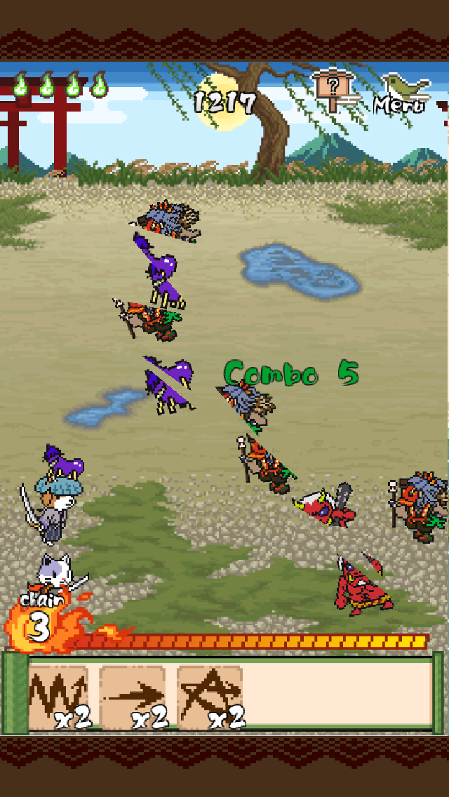 Wan Nyan Slash Game Screenshot