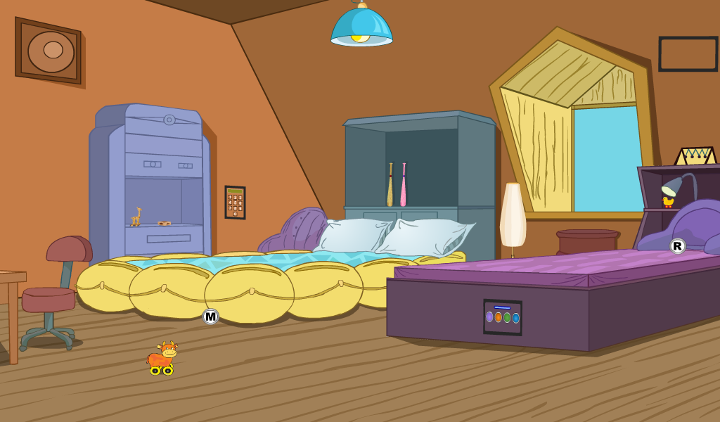 Cute Boy Swing Escape 2 Game Screenshot