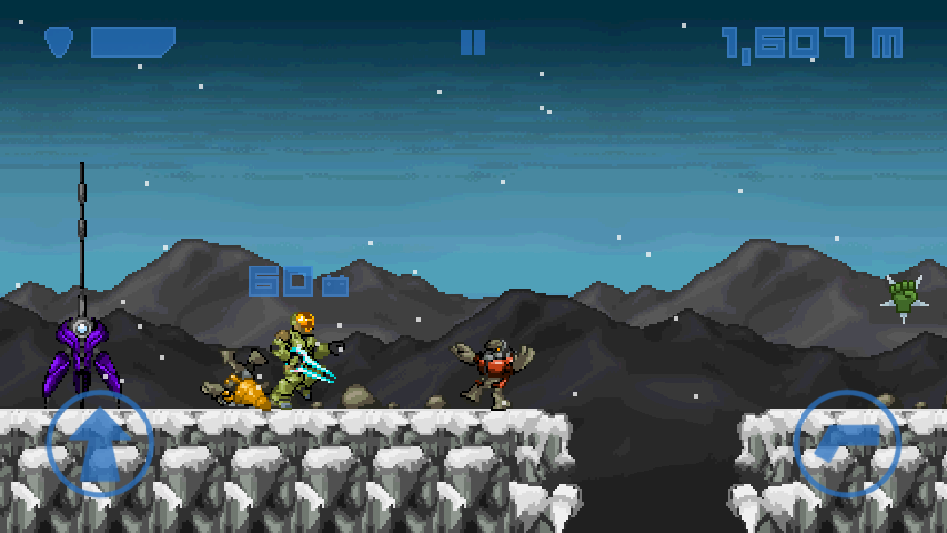 Spartan Runner Game Screenshot