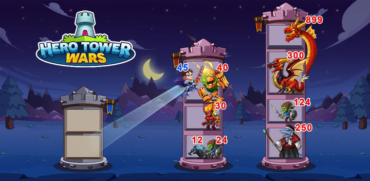 Banner of Hero Tower Wars - Puzzle de fusion 8.0
