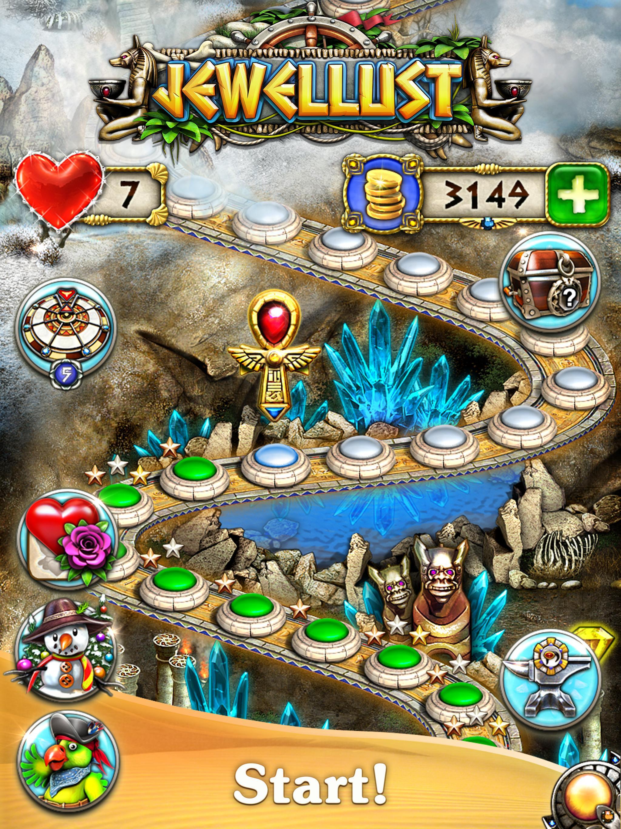 Jewellust Endless: match 3 Game Screenshot