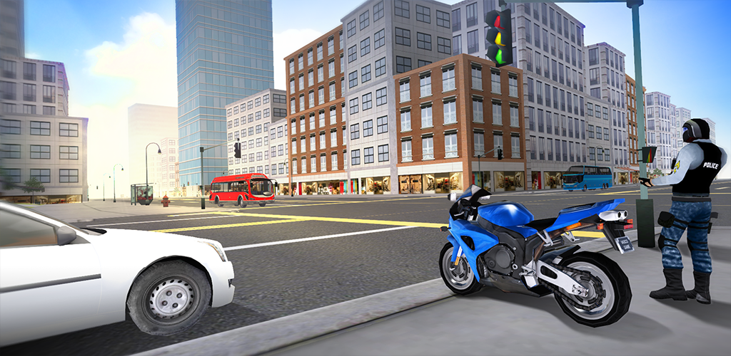 Banner of Simulador de motocicleta da polícia 3D 1.6
