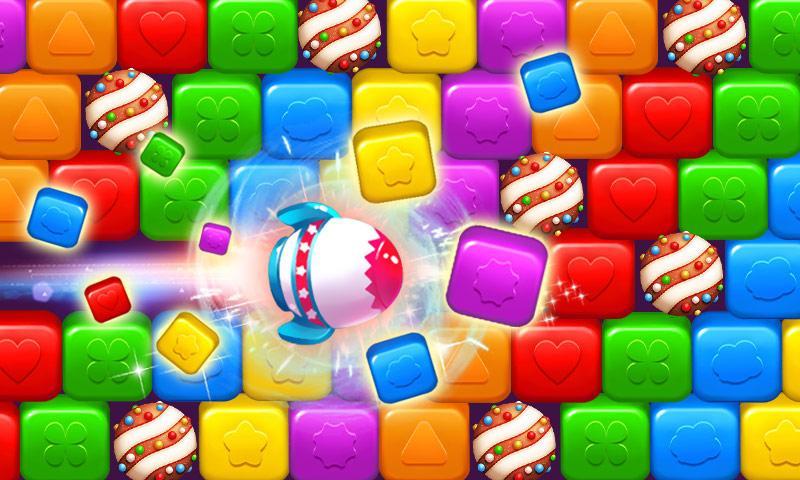 Candy Cubes Toon Collapse Game Screenshot