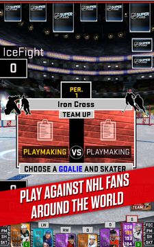 Cuplikan Layar Game NHL SuperCard