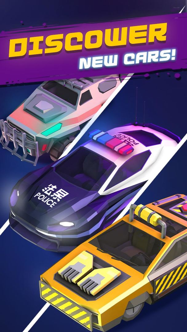 Merge Cyber Cars: Sci-fi Punk Future Merger screenshot game