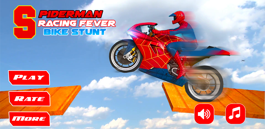 Banner of Spiderman Bike Racing Maître des cascades 