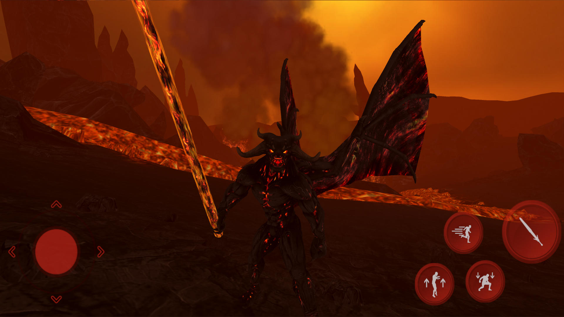 Lava Monster Dark Mountain 3d Game Screenshot