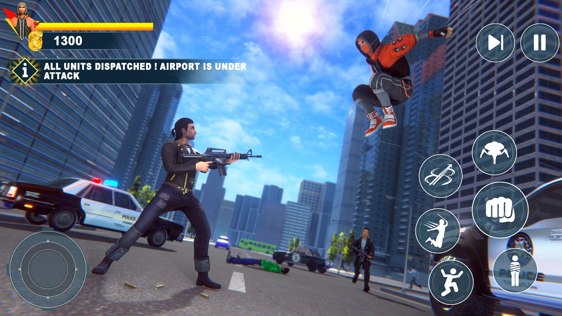 Screenshot of Super Rope Hero Fighter Rescue