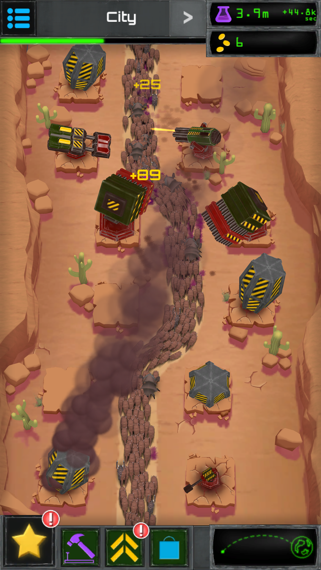 Turret Fusion Idle Clicker Game Screenshot
