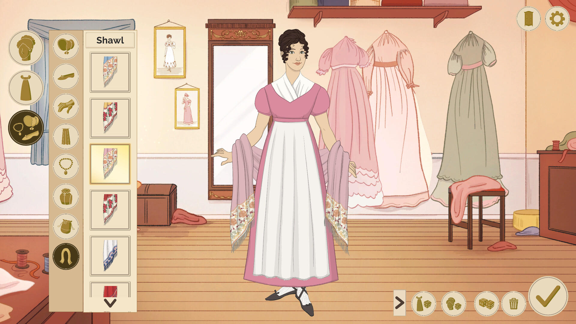 Cuplikan Layar Game Historical Fashion Dress Up