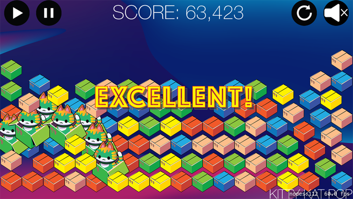 Kitty Kat Pop Game Screenshot
