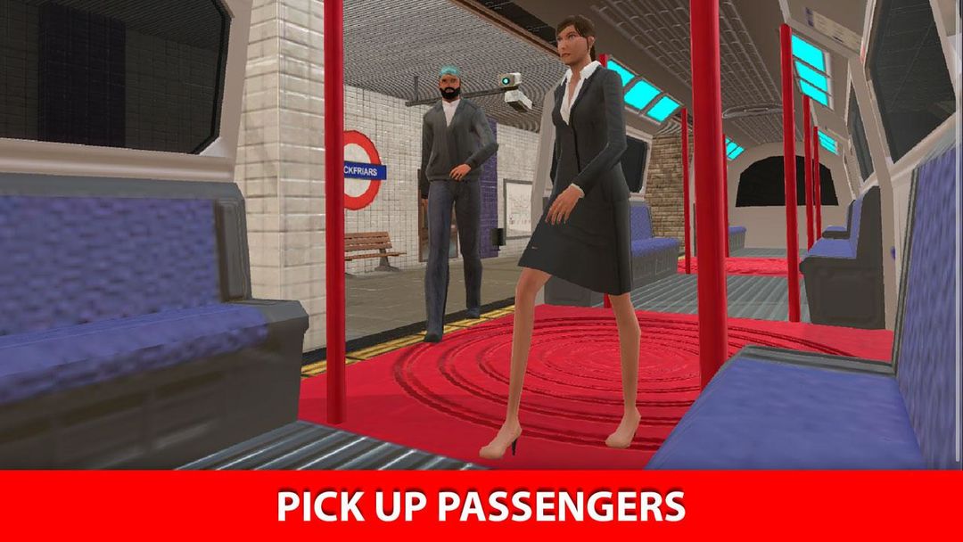 런던 지하철 열차 시뮬레이터 게임 스크린 샷