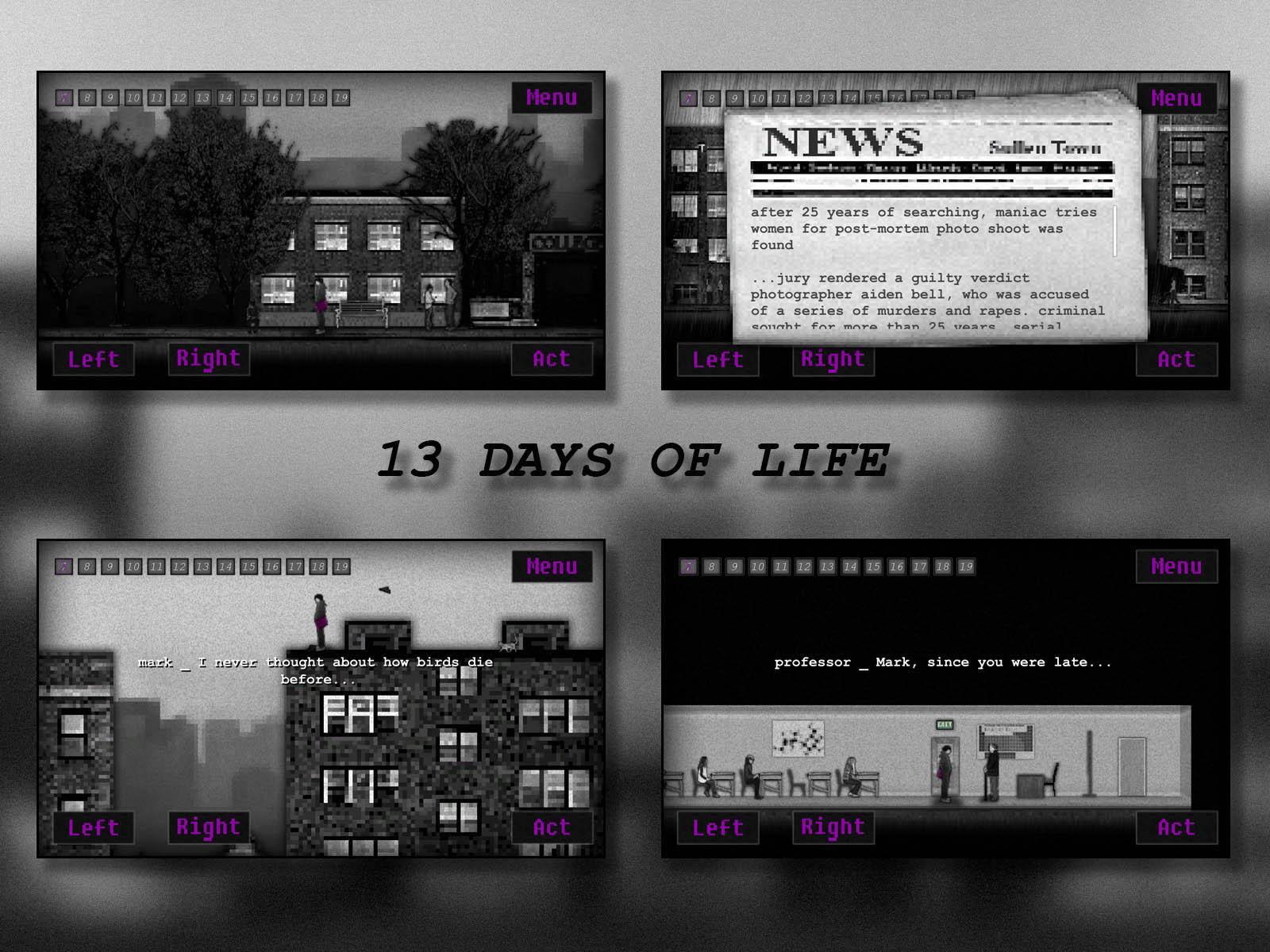 13 DAYS OF LIFE Game Screenshot