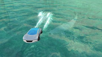 Flying Submarine Car Simulator Game Screenshot