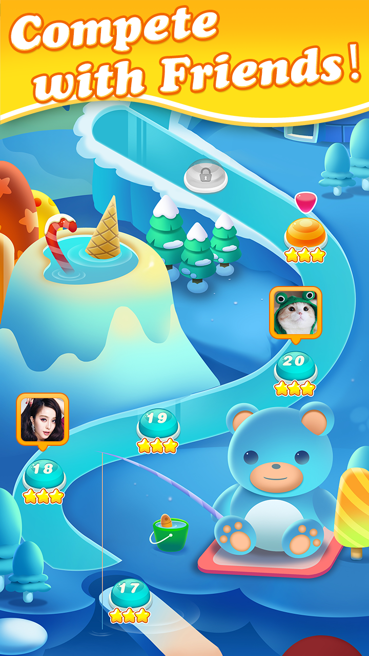 Fruit Candy World Game Screenshot