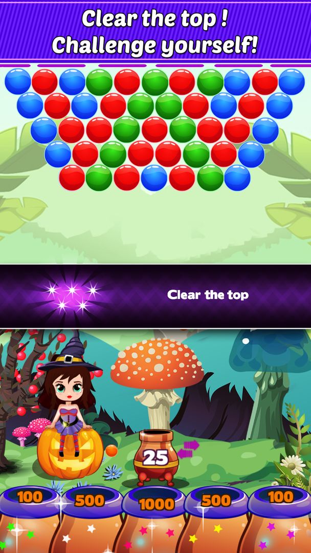 Witch Puzzle Bubble screenshot game