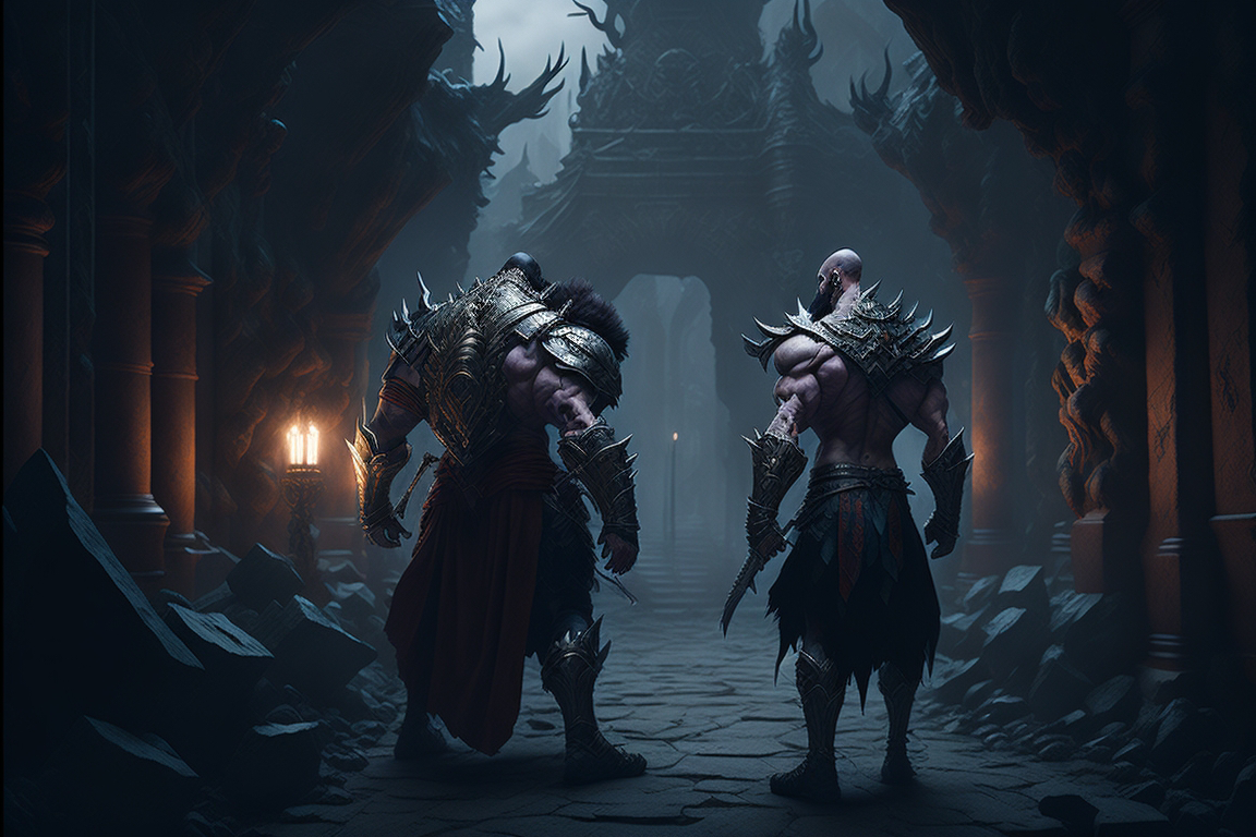 god of warriors kratos Game Screenshot
