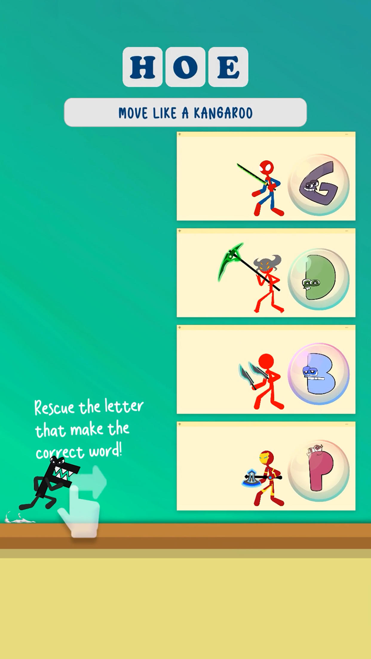 Tower Battle: Alphabet Connect Game Screenshot