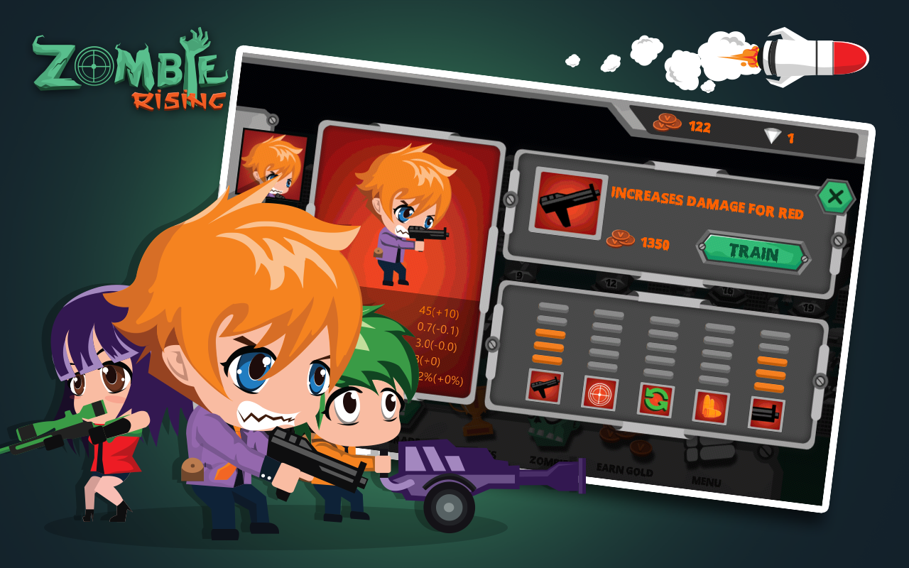 죽은 대상 : 좀비가 상승 게임 스크린샷