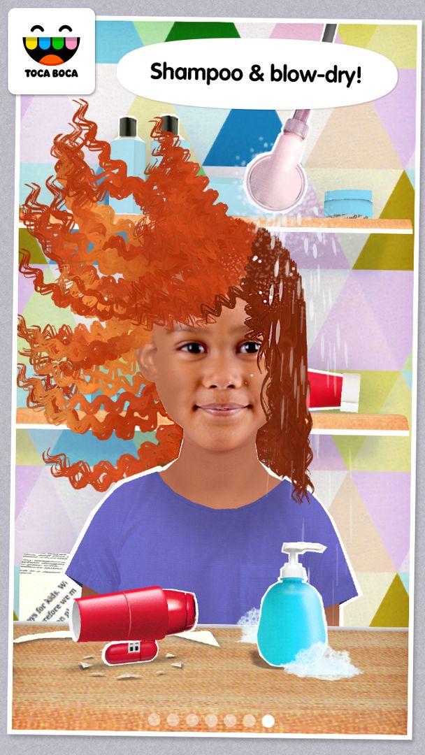 Screenshot of Toca Hair Salon Me