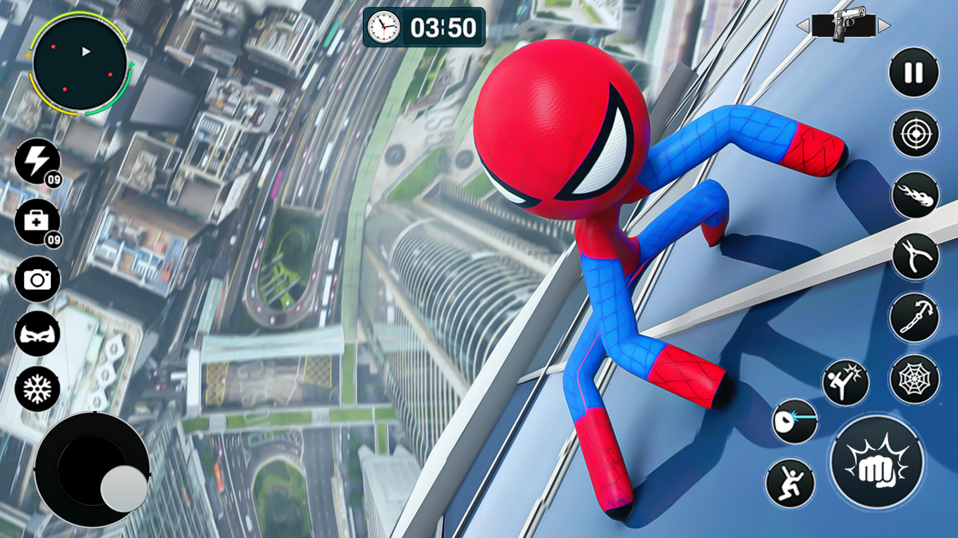 Screenshot 1 of Flying Spider Rope Hero ဂိမ်းများ 1.7.2