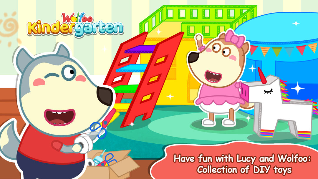 Screenshot of Wolfoo Kindergarten, Alphabet