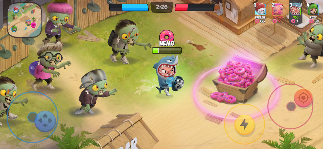 Kids vs Zombies: Donuts Brawl screenshot game