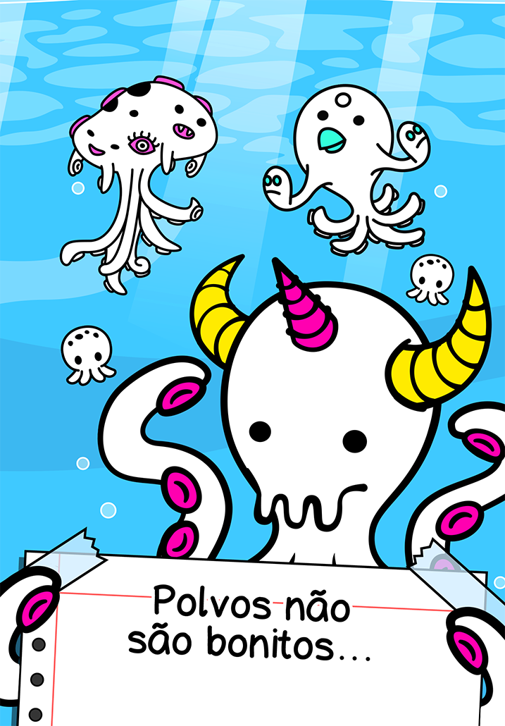 Captura de Tela do Jogo Octopus Evolution: Polvos
