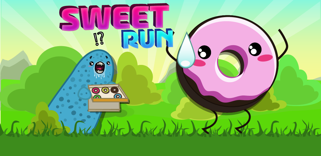 Banner of Sweet Run - беговая игра 
