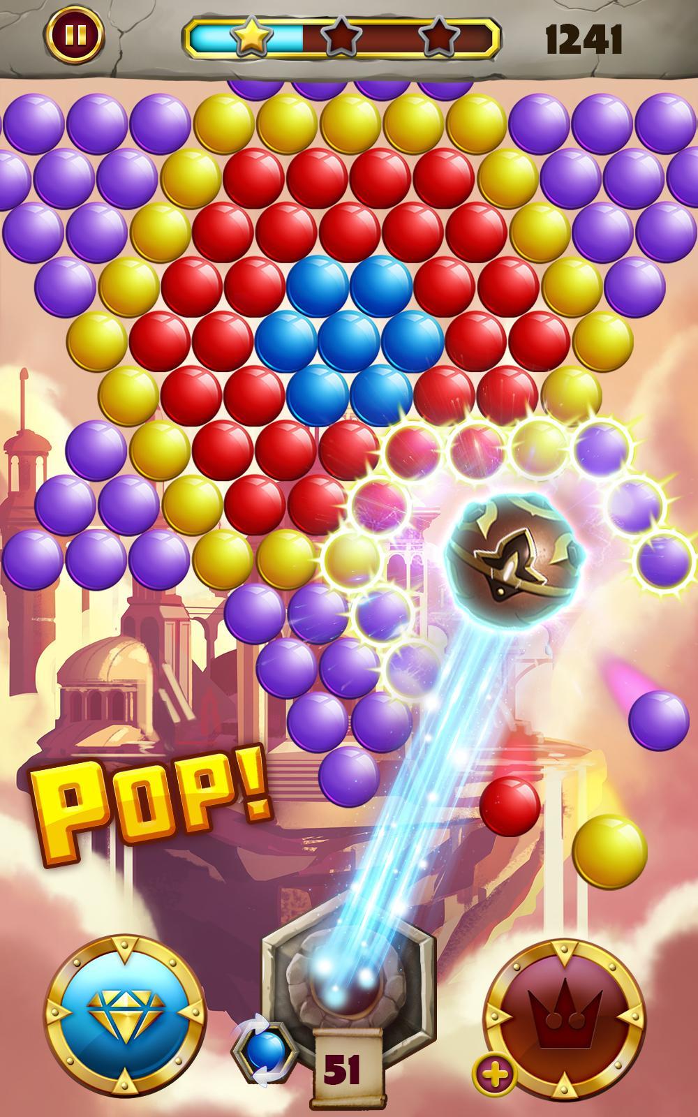 Fantasy Bubble Pop Game Screenshot