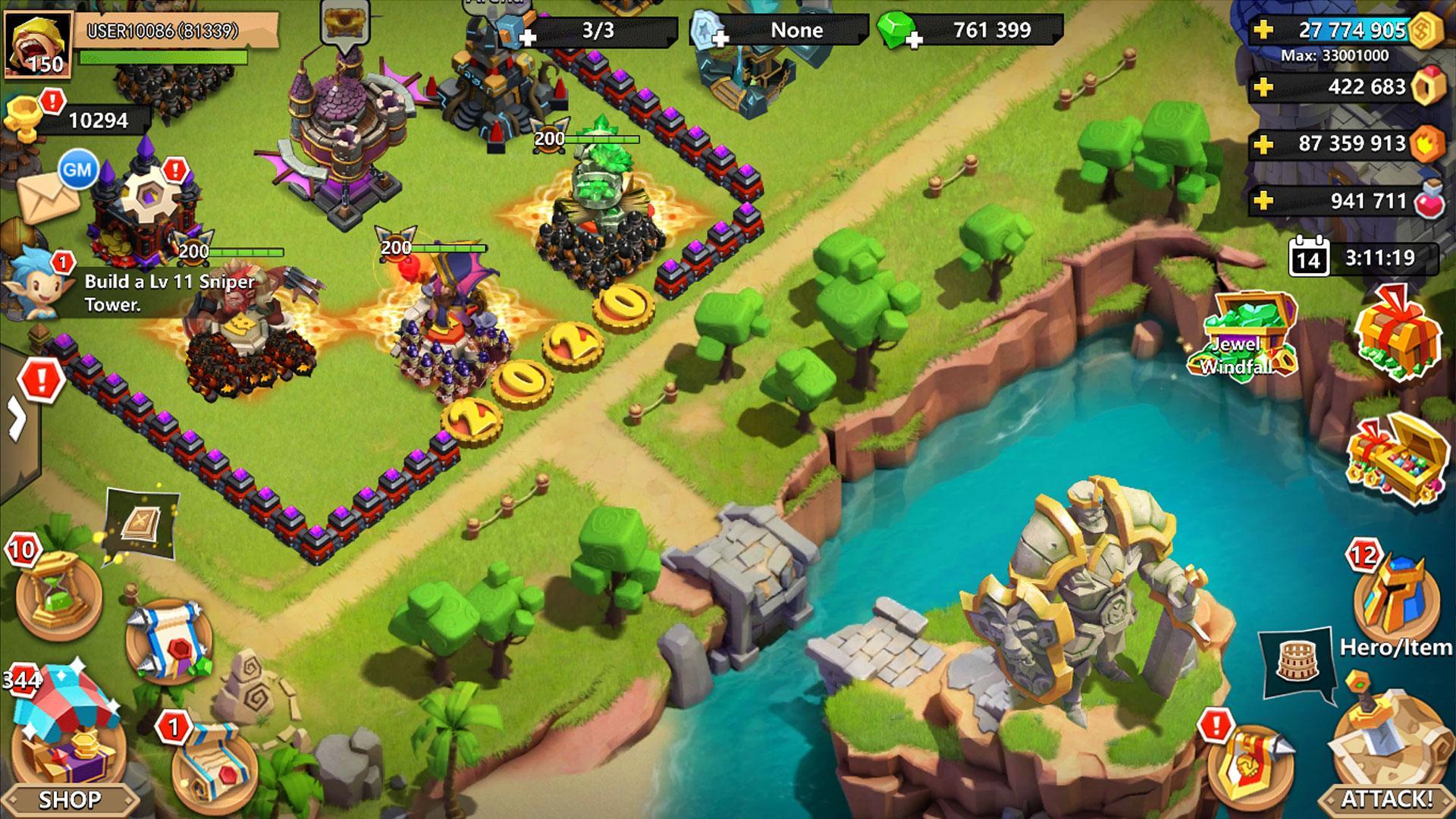 Screenshot of Clash of Lords 2: Guild Castle