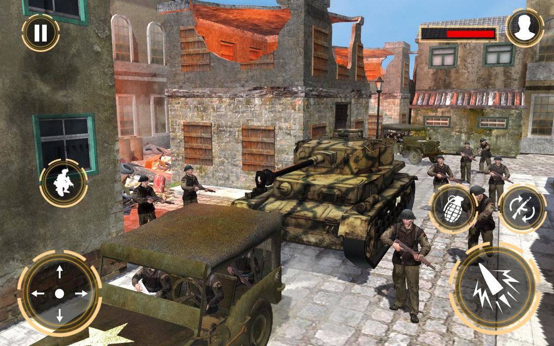 2 차 세계 대전 전선 Commando 게임 스크린 샷