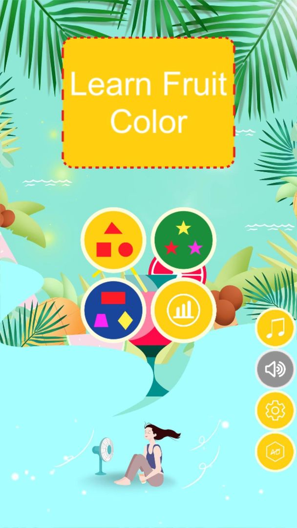 Screenshot of Learn Fruit Color