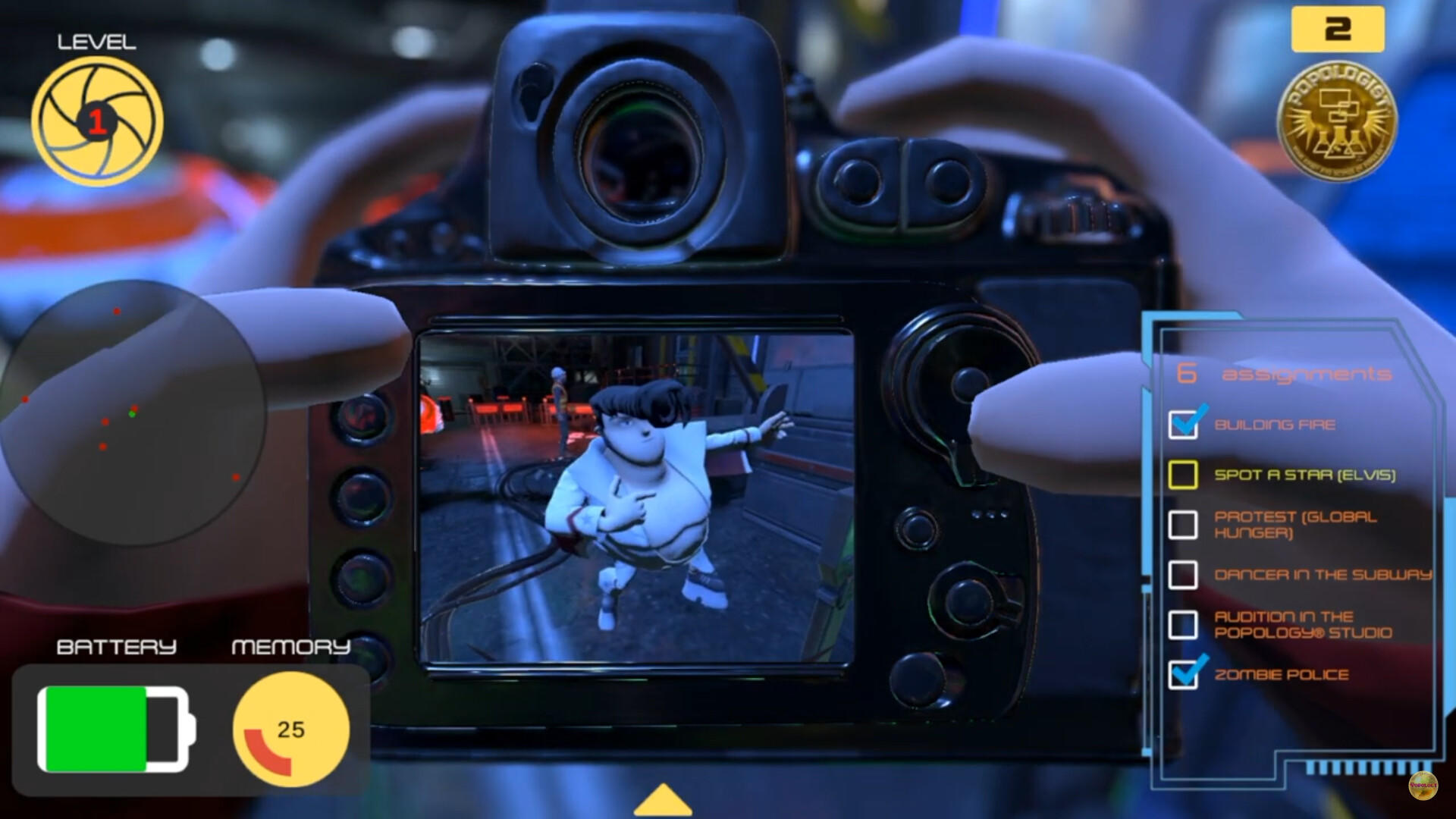 POPOLOGIST® Camera Slinger screenshot game