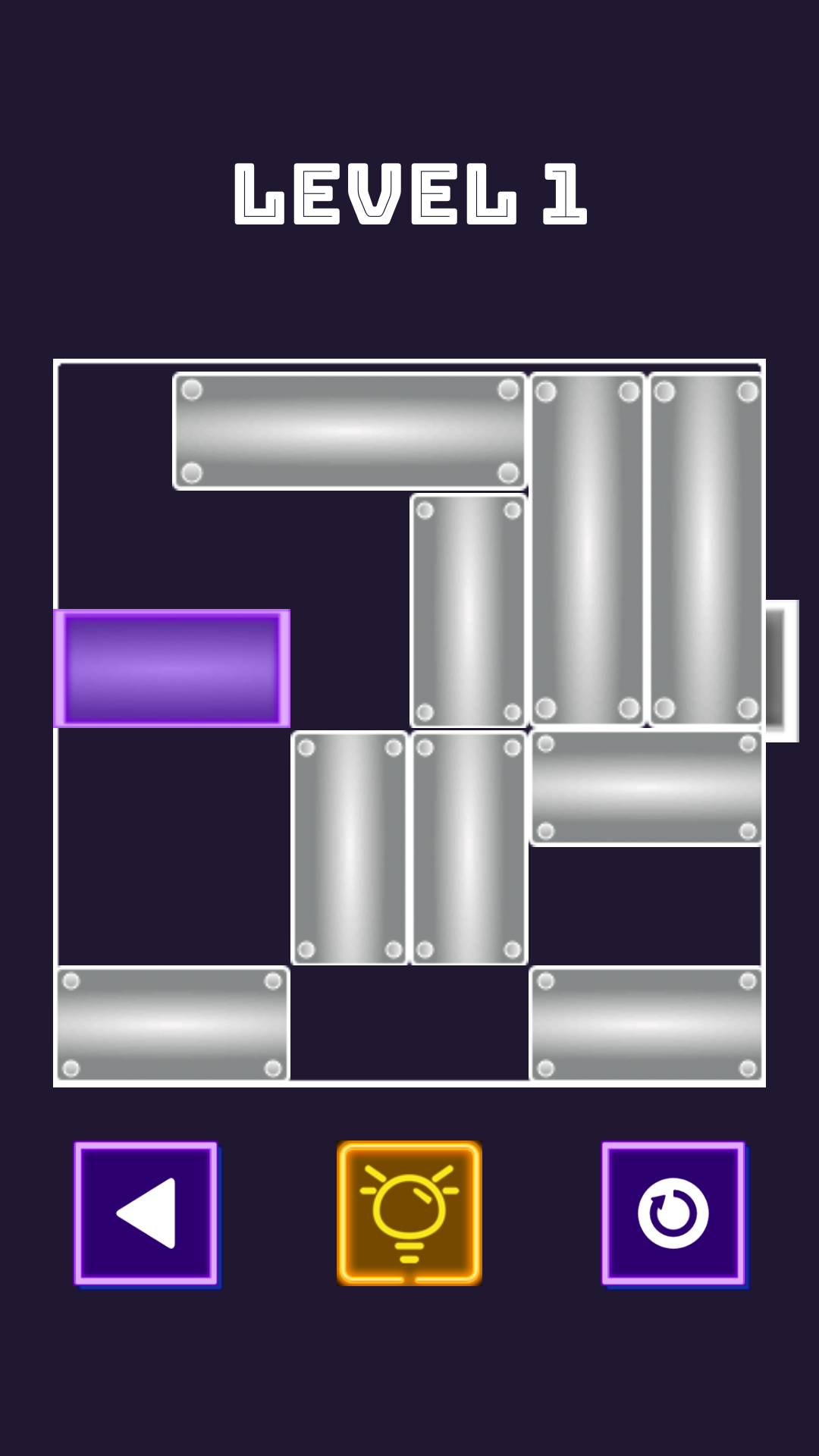 Unblock Neon | Unblock Slide Out Puzzle Game Screenshot