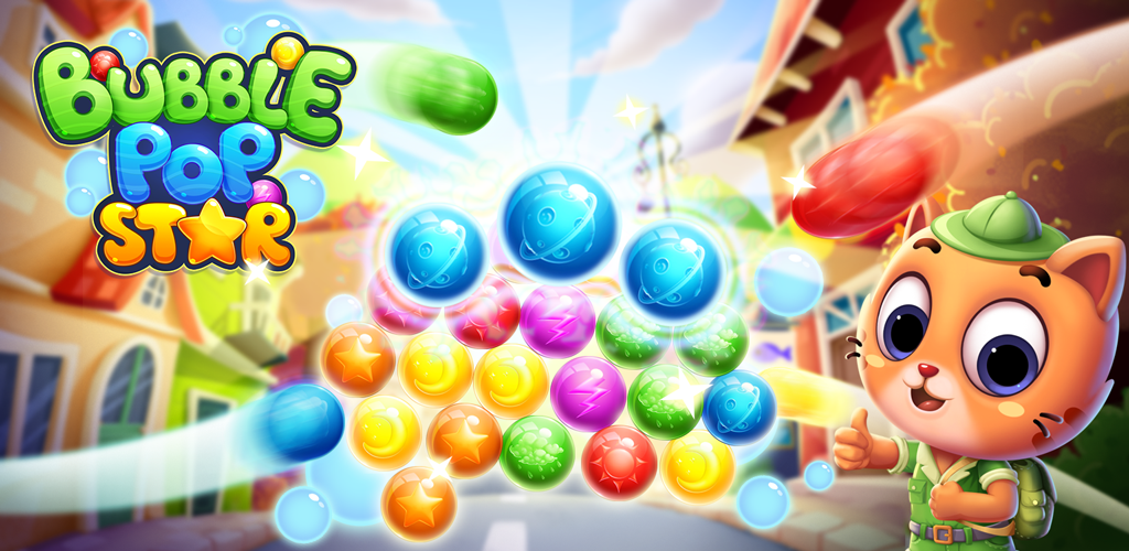 Banner of Bubble Pop Star: Shoot Match Blast Tropical Games 1.7.0