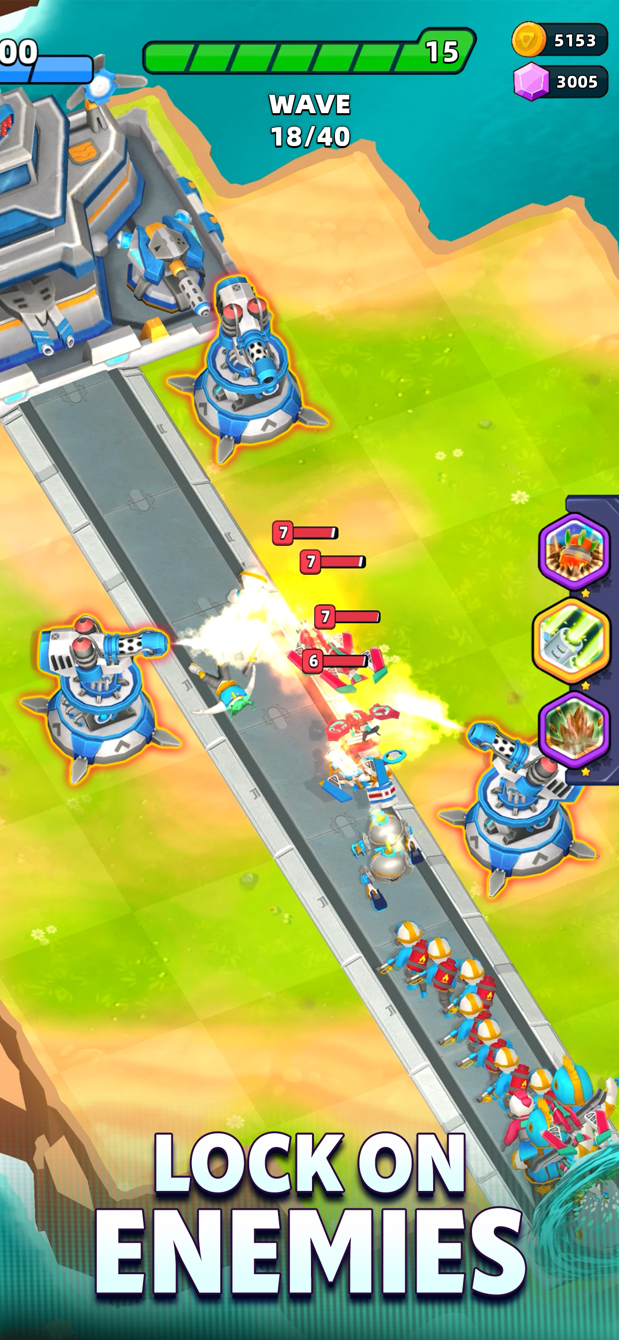 Raid Rush: Tower Defense TD Game Screenshot